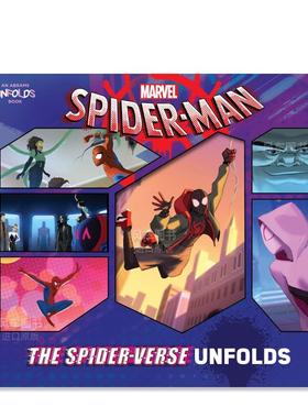 【现货】蜘蛛侠：手风琴式折页书 【Unfolds Book】Spider-Man Unfolds 英文原版进口外版图书