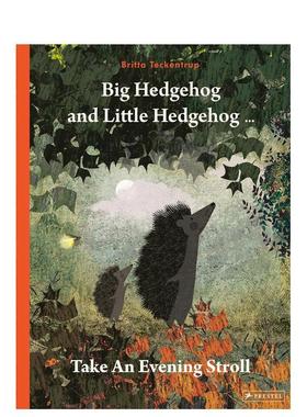 【预售】大刺猬和小刺猬晚上散步 Big Hedgehog and Little Hedgehog Take an Evening Stroll 原版英文儿童绘本 进口图书