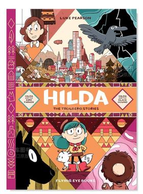 【现货】【希尔达漫画】特罗尔贝格故事集(3希尔达与鸟人游行+4希尔达与黑色猎狗) 【Hildafolk】The Trolberg Stories英文儿童漫