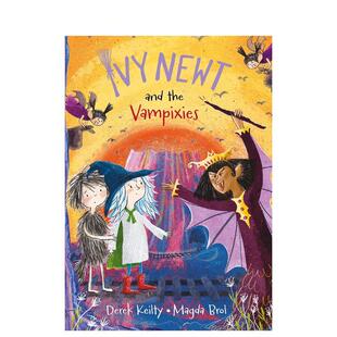 【预售】【米拉克拉王国的艾薇纽特】#4艾薇与吸血精灵 【Ivy Newt in Miracula】原版英文儿童桥梁书 插图初章书图书