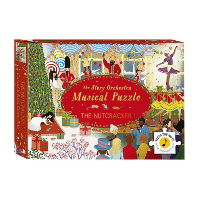 【现货】音乐拼图:故事管弦乐队:胡桃夹子 The Nutcracker-Musical Puzzle:Press the Note to Hear Tchaikovsky's Music 礼物书