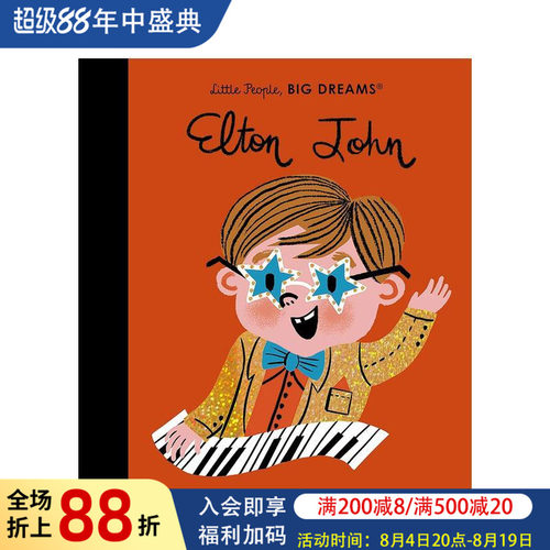 【现货】【小人物，大梦想】艾尔顿·约翰 【Little People， Big Dreams】Elton John 原版英文儿童绘本图书