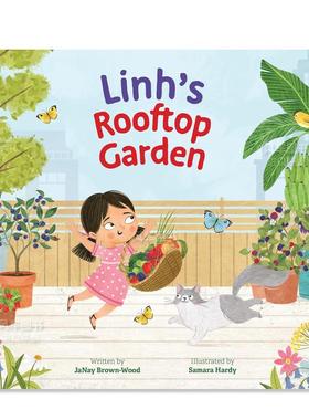 【预售】Linh的屋顶花园 英文儿童绘本虚构类精装Linh's Rooftop Garden