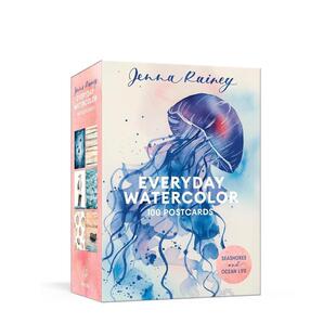 【现货】每日水彩明信片100张 Everyday Watercolor 100 Postcards 原版明信片图书