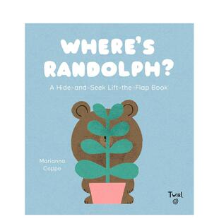 【预售】小熊伦道夫去哪了？躲猫猫翻翻互动游戏书 Where's Randolph? 原版英文儿童趣味