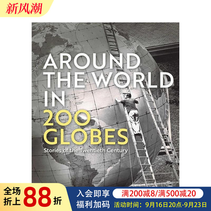 【预售】200 个地球仪环游世界:二十世纪的故事 Around the World in 200 Gl 原版英文人文历史