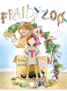 【预售】弗雷迪动物园 Fraidyzoo 英文原版儿童绘本故事书3-6岁 精装英语图画书 赛娜·赫德Thyra Heder ALA/ALSC 著名儿童读物