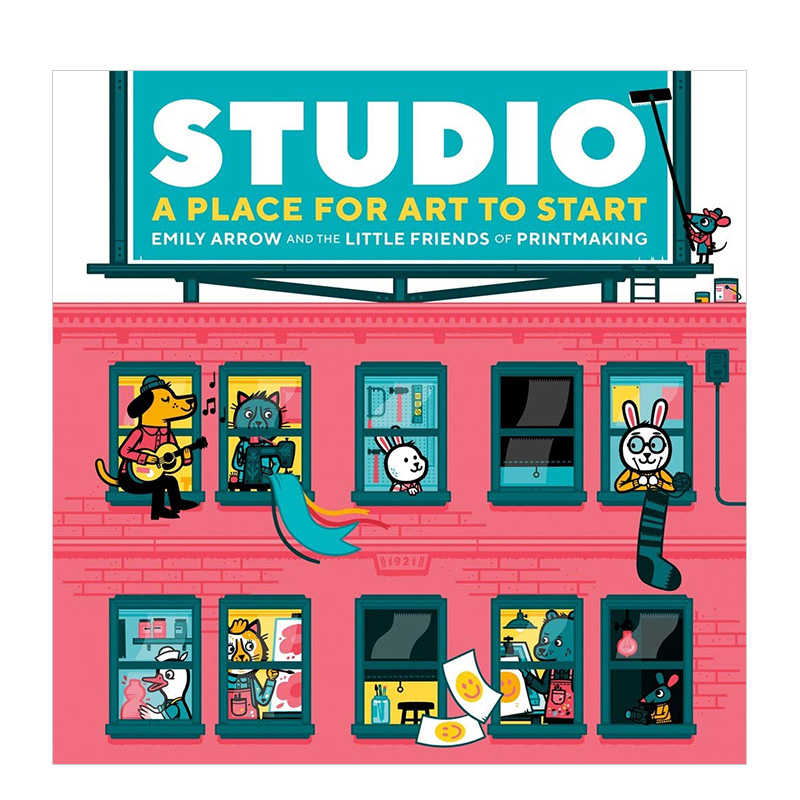 【预售】Studio，工作室 歌手Emily Arrow英文原版儿童精装绘本 3-6岁书籍进口