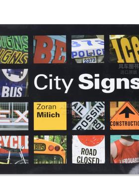 【现货】城市标志 City Signs 英文儿童绘本 原版图书进口外版书籍Zoran Milich