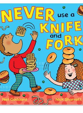 【预售】切勿使用刀叉 Never Use A Knife And Fork 英文原版进口外版图书