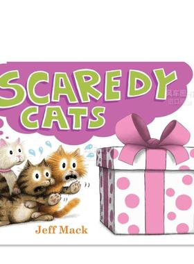【预售】害怕的猫 Scaredy Cats英文儿童绘本原版图书外版进口书籍 Jeff Mack Neal Porter Books