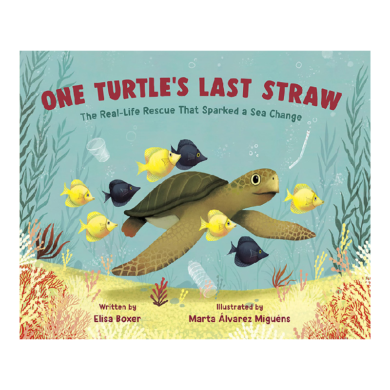 【预售】One Turtle’s Last Straw 一只乌龟的救命稻草 英文儿童图书