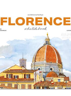 【现货】佛罗伦萨素描本(新版) Florence Sketchbook 英文原版建筑写生作品集 精装 Fabrice Moireau城市水彩笔记速写系列画册