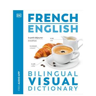 Visual 预售 Dictionaries 原版 法语 English DK双语视觉词典 英文语言学习图书书籍 英语 French Bilingual