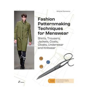 【预售】男装时装制版技巧 Fashion Patternmaking Techniques For Menswear 原版英文服装设计 进口图书