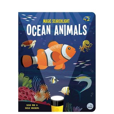 【预售】【魔法探照灯】海洋生物 Magic Searchlight - Ocean Animals 原版英文儿童绘本 进口图书