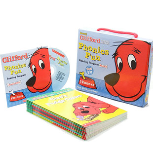 进口图书书籍 SET 5原版 现货 CLIFFORDS PHONICS FUN 发音套装 BOX
