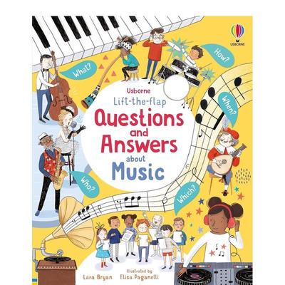 【预售】【翻翻书】关于音乐 【Lift-the-Flap Questions and Answers】About Music 原版英文儿童趣味图书