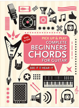 【现货】Complete Beginners Chords for Guitar吉他初学者和弦书籍进口原版