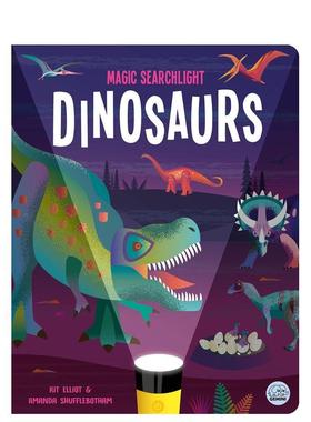【预售】【魔法探照灯】恐龙 Magic Searchlight - Dinosaurs 原版英文儿童绘本 进口图书