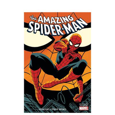 英文漫画 漫威杰作：超凡蜘蛛侠卷1 MIGHTY MARVEL MASTERWORKS:THE AMAZING SPIDER-MAN VOL.1 原版英文图书 可单拍