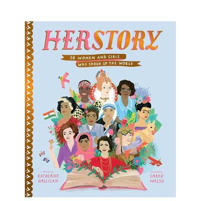 【预售】她的故事：50 位震撼世界的妇女和女孩Herstory: 50 Women and Girls Who Shook Up the World 原版英文儿童绘本