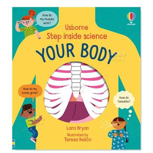 inside Body英文兒童趣味Lara 人體 Step Usborne Your 走進(jìn)科學(xué)翻翻書(shū) 預(yù)售 Science Bryan