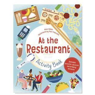 Restaurant 现货 进口外版 图书 Book Activity the 在餐厅活动书 英文原版