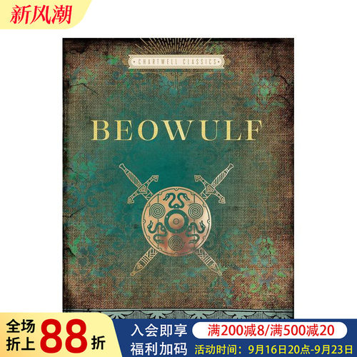 【现货】贝奥武夫 【Chartwell Classics】Beowulf 原版英文文学图书书籍