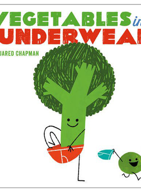 【预售】Vegetables in Underwear 穿短裤的蔬菜 英文原版 儿童绘本 纸板童书适合3-6岁进口图书书籍