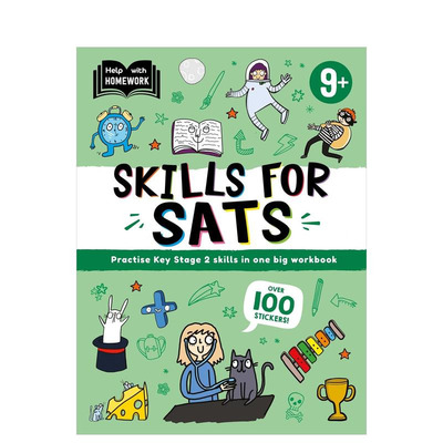 【预售】作业辅导：9岁以上（SAT 考试技能） Help With Homework: Age 9+ Skills for SATs 原版英文儿童自然拼读