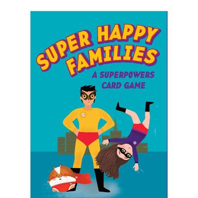 【现货】快乐家庭:纸牌游戏（卡牌） Super Happy Families:a Superpowers Card Game 原版卡牌图书