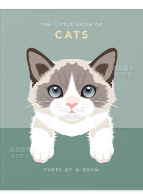 【预售】猫咪小书：智慧的咕噜声 The Little Book of Cats: Purrs of Wisdom 英文生活综合 原版图书外版进口书籍 Orange Hippo!