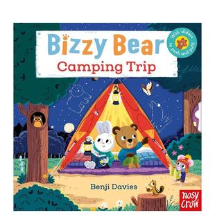 Trip 英文儿童绘本 露营 Bizzy Bear Davies 小熊很忙 塞恩斯伯里儿童图书奖Benji 原版 Camping 预售