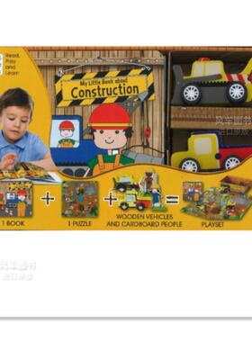 【预售】My Construction Site Book & Puzzle
