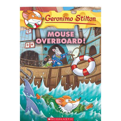【现货】【老鼠记者】#62：老鼠落水了！ 【GERONIMO STILTON】#62: MOUSE OVERBOARD! 英文原版儿童章节书少儿英语启蒙读物书籍
