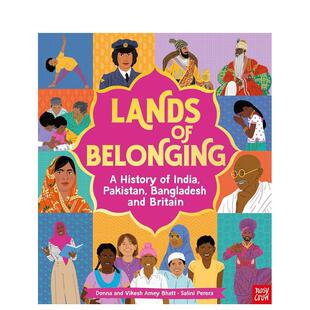Lands 英文儿童绘本图书 归属之地：印度 原版 Belonging 历史 孟加拉国和英国 巴基斯坦 预售