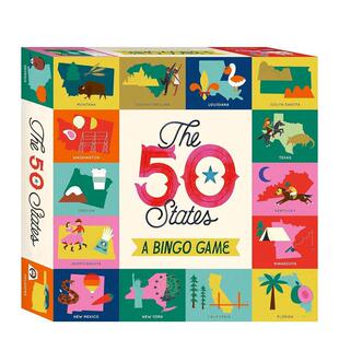【现货】宾果游戏：50洲的探险 The 50 States Bingo: a Bingo Game for Explorers 原版英文儿童趣味图书书籍