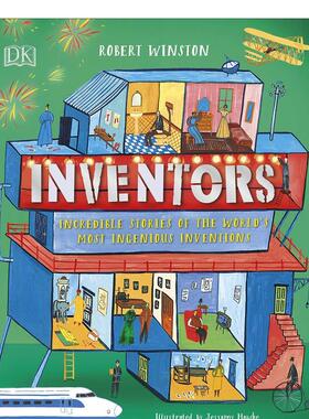 【预售】发明家：世界上天才的发明背后的精彩故事 Inventors: Incredible stories of the world’s 原版英文儿童绘本图书