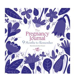 【预售】孕期九宫格日记：难忘的九月时光 Pregnancy Journal :9 Months to Remember 原版英文儿童语言/概念启蒙图书书籍
