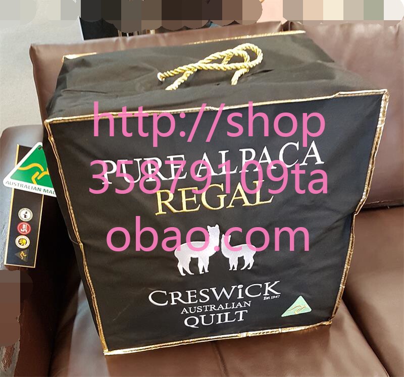 直邮澳大利亚制造Creswick羊驼被冬季保暖柔和羊驼绒透气防哮喘正
