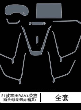 20-21款RAV4荣放内饰排挡仪表中控导航屏幕透明tpu保护膜隐形车衣