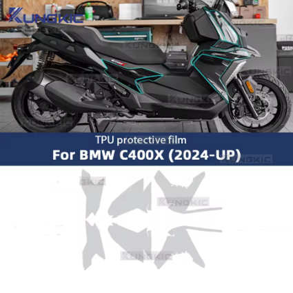BMW宝马C400X摩托车身贴专用品车衣改装透明漆面TPU保护贴膜防刮