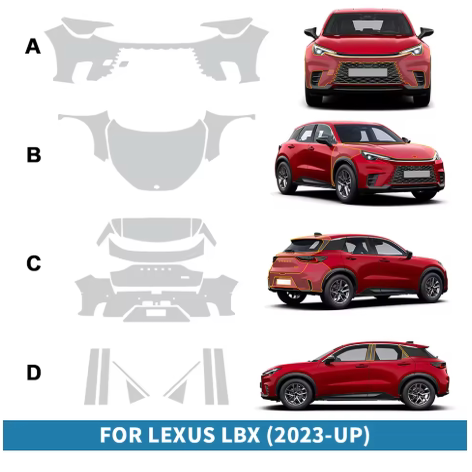 Lexus雷克萨斯LBX专用隐形车衣车身漆面TPU透明保护膜防剐蹭修复