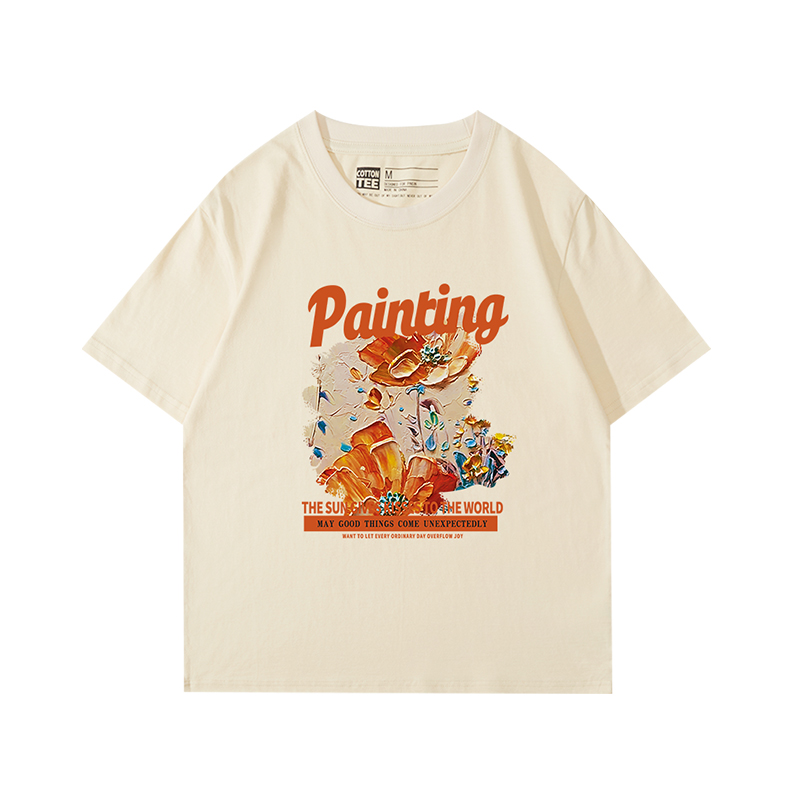 潮流印花短袖t恤女ins