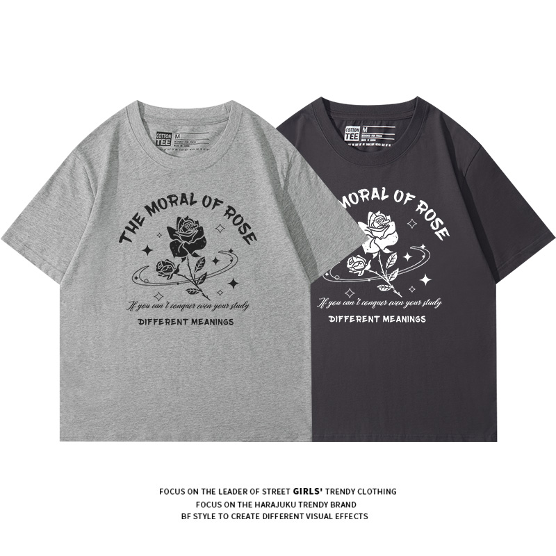 潮流印花短袖t恤女ins潮