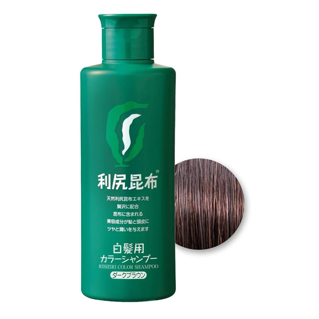 日本本土Sastty利尻昆布洗发水自然二合一植物染剂200ml