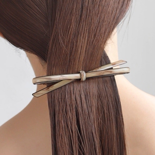 mone日系蝴蝶结发夹马尾弹簧夹日系复古马尾夹 日本本土Ane