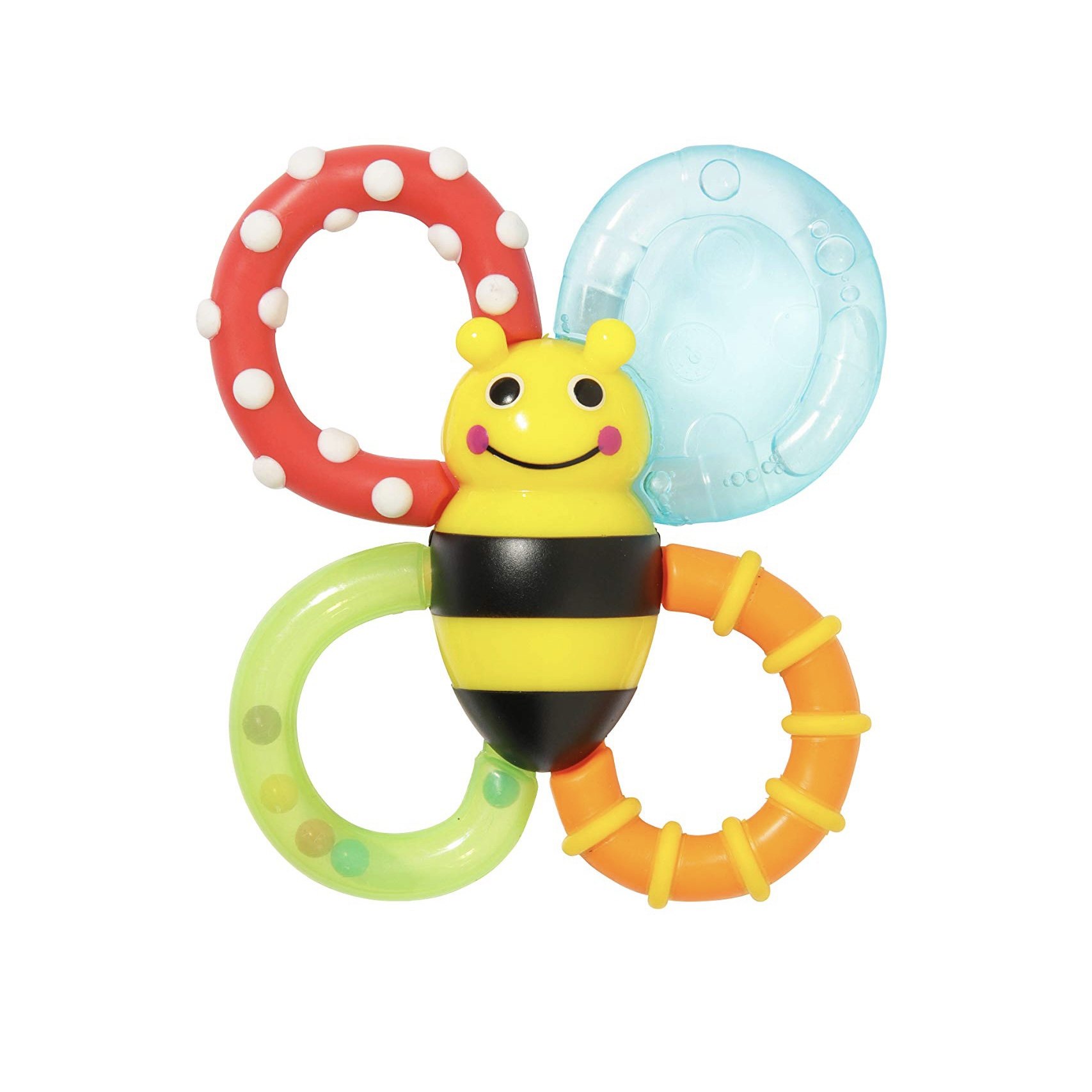 日本本土代购sassy婴儿牙咬磨牙宝宝固齿小蜜蜂牙胶玩具