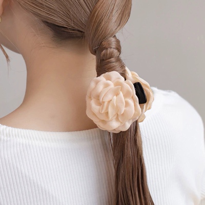 日本本土Ane mone鲨鱼夹玫瑰花朵抓夹可爱甜美发夹马尾发抓
